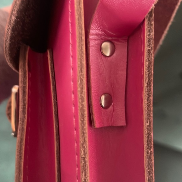 Hot Pink Cambridge Satchel Company small/medium sized bag - Picture 9 of 10